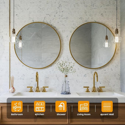 2 Inch Hexagon White Marble Mosaic Tile for Wall Floor, 5 Sheets | Water & Heat Resistant Honed Marble Backsplash Tiles for Kitchen Bathroom Fireplace Surround Durable Unique Veins 3.5SQFT
