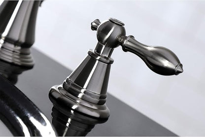 Fauceture FSC1978AL English Classic Widespread Bathroom Faucet with Pop-Up Drain, Brushed Nickel