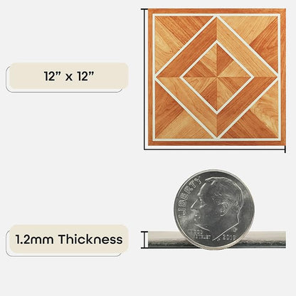 Nexus Peel & Stick Vinyl Floor Tiles, 20-Pack, 12 x 12 in, White | Decorative Tile Format: Dimensional Tile Texture Adds Coordinated Finish Detail.