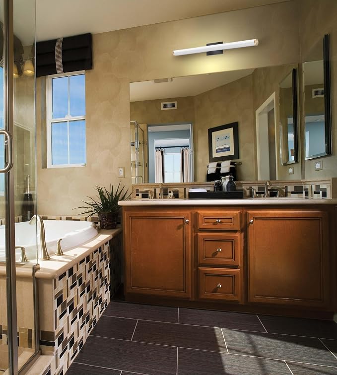 Lithonia Lighting FMVCSL 36-Inch MVOLT 3000K 90CRI BN M4 Vanity Light, 1900 Lumens, 120 Volts, 26 Watts, Damp Listed, Brushed Nickel