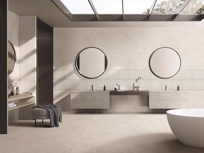 5 Sheets Beige Flowers Mosaic Tiles for Bathroom and Kitchen Wall and Floor 13.39 * 11.02 Inches 1.02 sq.ft