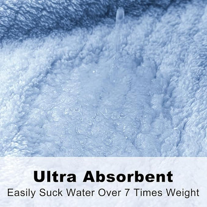 Men's Shawl Collar Bathrobe, Soft Long Towel Robe for Men - Super Absorbent Quick Dry yet Warm