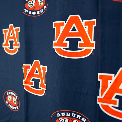 Everything Comfy Auburn Tigers Bright and Colorful Shower Curtain Cover 70" x 72"