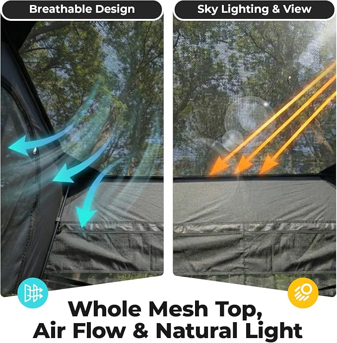 EighteenTek® Shower Tent, 2-Room Changing Room, Outdoor Shower Enclosure Spacious, Privacy Canopy Shelter with Floor & Doors, Stable & Durable, Toilet Tent Bathroom for Courtyard, Pool, Photoshoot