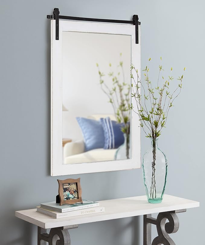 Kate and Laurel Cates Farmhouse Wall Mirror