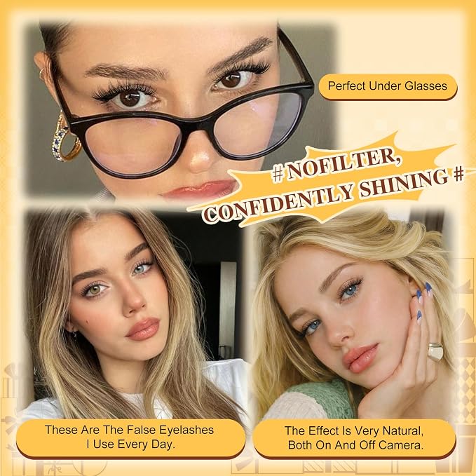 QUEWEL Lash Clusters Wispy Eyelash Clusters 300 Pcs Natural Cluster Eyelash | Extensions C Curl, Mixed Length 10-16mm DIY Individual Lashes Cluster at Home for Countless Stunning Looks (QU45)