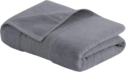 Modern Threads Air Cloud 18-Piece Towel Set - 100% Zero-Twist Cotton, 500 GSM, Quick Dry & Plush, Charcoal