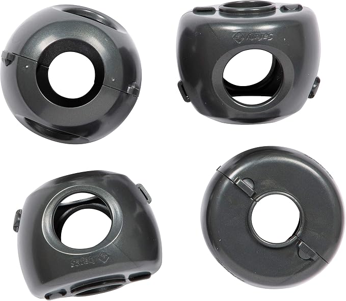 Safety 1st Parent Grip Door Knob Covers, Grey/Charcoal, 4 Count (Pack of 1)