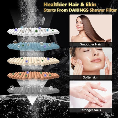 High Pressure Filtered Shower Head with Handheld, Upgrade Magnetic 10-Mode Handheld Showerhead Built-in Power Wash for Bathroom Cleaning, Detachable Shower Head with 71" Shower hose
