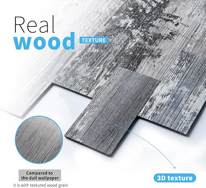 Art3d Peel and Stick Backsplash, Stick on Wall Tile, 10-Pack, Light Rustic | PVC, Self Adhesive, Splash Resistant, Multi-Surface Compatibility, Ideal for Kitchens, Fireplaces, Stair Areas
