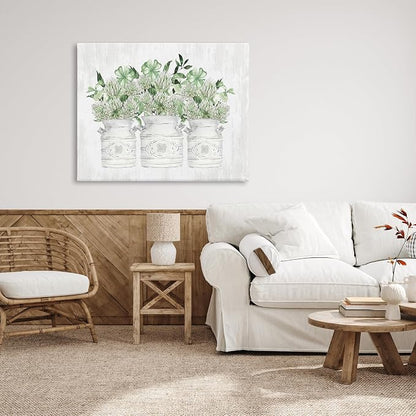 Stupell Industries Rustic Shamrock Bouquets, 36 x 48 Inch Canvas Wall Art | Stupell Industries · By Lettered and Lined · Ready to hang · Charming gift for bathroom or country decor · Made in USA