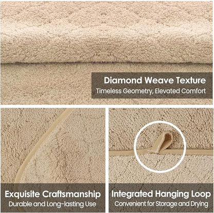 JML Bath Towels, Pack of 4, 30"x60", Large, Camel | Hanging Loop, Super Soft, Absorbent, Lint Free, Fade Resistant, Lightweight, Quick Dry, Use for SPA , Sauna, Salon Hair Wrap