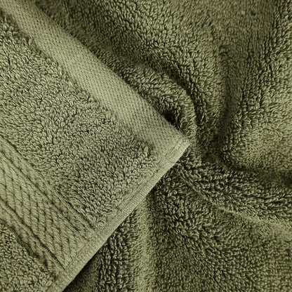 SUPERIOR Egyptian Cotton Pile Plush Bath Sheet, 2 Piece Set, Forest Green | Highly Absorbent, Ultra Soft Luxury 800 GSM Towel Set for Bathroom, Shower, Hotel Essentials Oversize Plush Madeline Towels