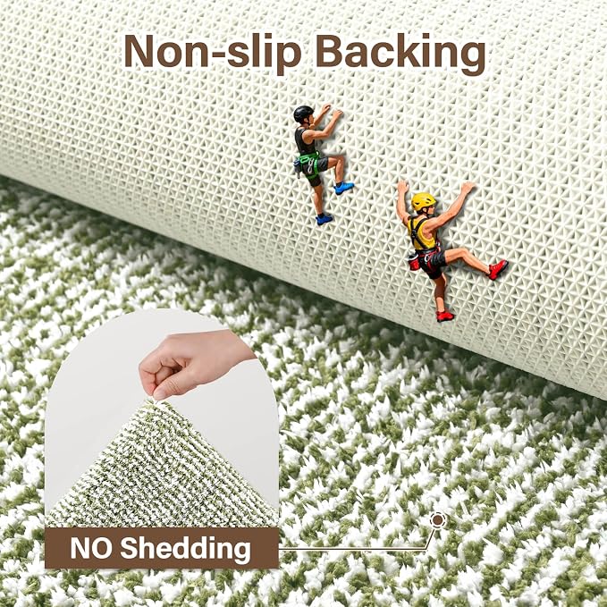 Bathroom Rugs 24x17 Non Slip Washable, Olive Green Bath Mat for Bathroom Floor Tub, Soft Absorbent Quick Dry Mats for Shower, Bathtub,Home Decor