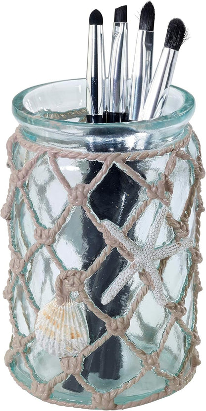 Avanti Linens - Tumbler, Resin Countertop Cup, Beach Inspired Bathroom Accessories (Seaglass Collection)