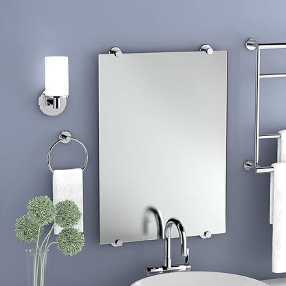 Gatco 4242 Latitude II Towel Ring | Modern Hand Towel Holder for Bathroom | Stylish Decorative Hardware, Heavy Duty Metal, EZ Ancor Mounting | Chrome