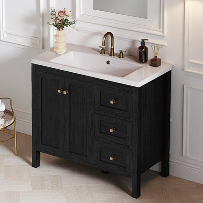 DWVO 36 Inch Bathroom Vanity with Sink | Bathroom Storage Cabinet
