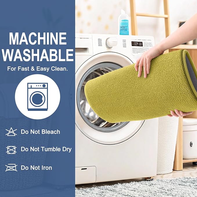 OLANLY Memory Foam Small Bathroom Rugs 24x16, Absorbent Mat, Deep Mustard | Soft Quick Dry Bath Rugs, Non-Slip Carpet, Machine Washable Mat for Bathroom Floor, Tub and Shower, Home Decor Accessories