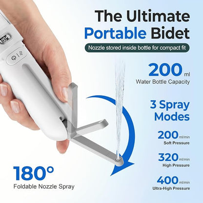 Electric Portable Bidet for Travel, Rechargeable for Women Postpartum, Period & Hygiene