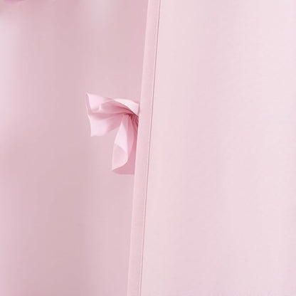 Lush Decor Riley Shower Curtain, 72" W x 72" L, Lilac - Bathroom Curtain - Coquette Decor - Bow Shower Curtains - Cottage Core - Fabric Shower Curtains
