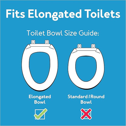 Carex 3.5 Inch Raised Toilet Seat with Arms, Elongated Toilet Seat Riser, Up to 250 lbs Capacity, Elevating & Raising Seat for Elderly & Handicap, Universal, Slip-Resistant with Padded Handles, White