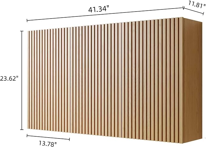 KEIKI Bathroom Wall Cabinet with Soft-Close Doors, Golden Oak | Premium Wood Medicine Cabinet, Floating Storage Cabinet for Bathroom Kitchen Laundry Room