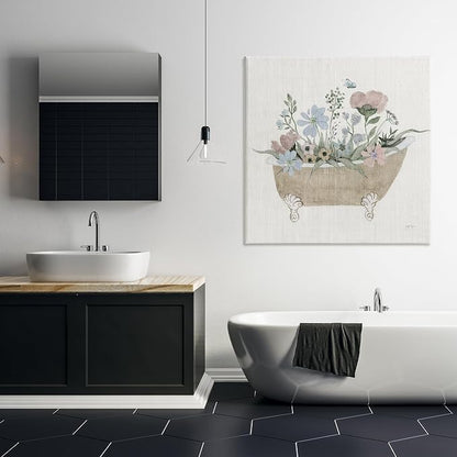 Stupell Industries Rustic Botanicals in Tub Canvas Wall Art, design by Janet Tava, 36 x 36 | Stupell Industries | 36 x 36 Inches, Easy to Hang and Sturdy, Made in USA, by Janet Tava