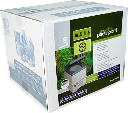 Sanitation Equipment Passport Potty 8 Liter, White