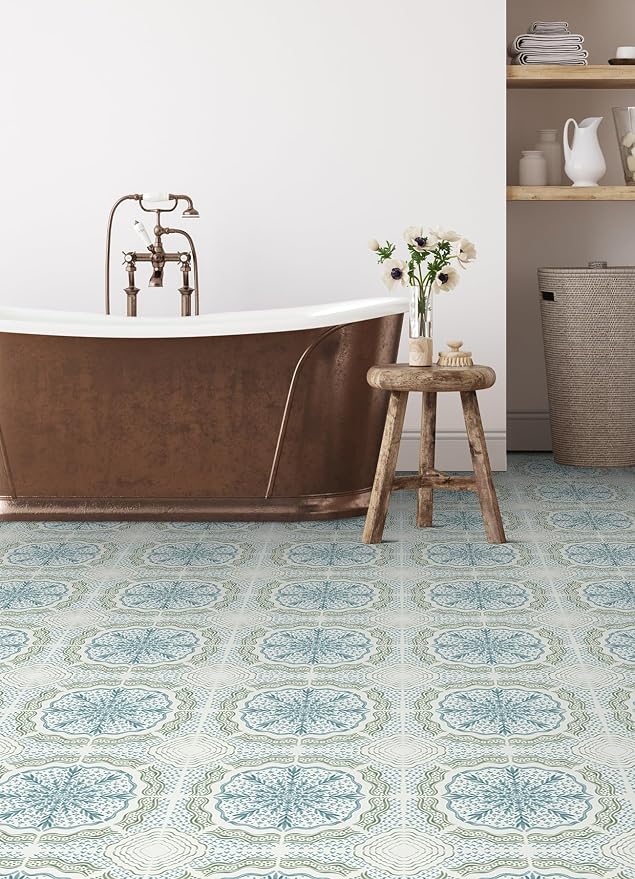 FloorPops Charleston Peel and Stick Floor Tiles, FP6467