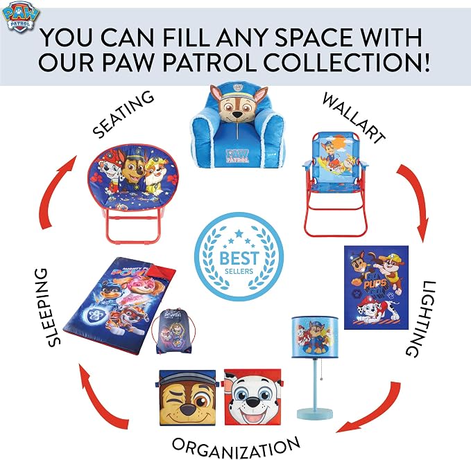 Nickelodeon Paw Patrol 4 Pack Square Canvas Wall Art Set, 11''x11'' each