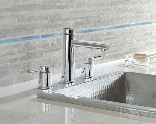 Moen Align Chrome Two-Handle Modern 8-Inch Widespread Bathroom Faucet Trim Kit, Valve Required, T6193