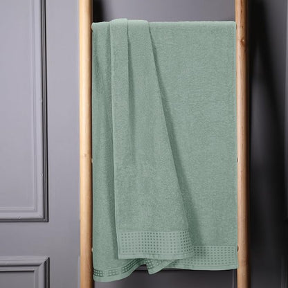 GLAMBURG 100% Cotton Oversized 2 Pack Bath Sheets 35x70, Ultra Soft Highly Absorbant Compact Quickdry & Lightweight Large Bath Sheet Set, Ideal for Gym Travel Camp Pool - Jade