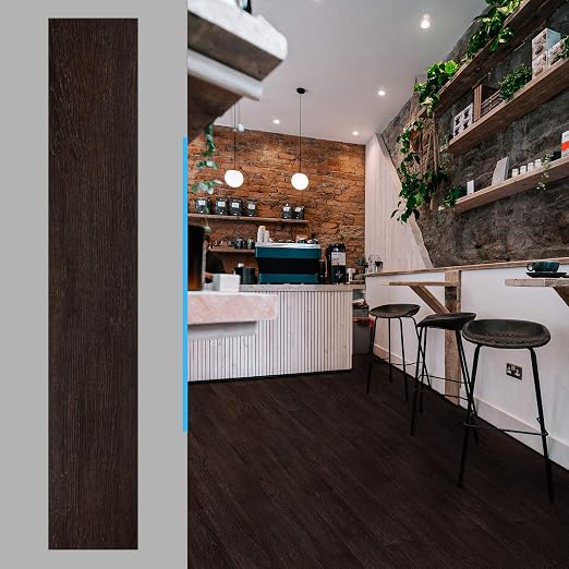 Art3d 36-Pack Wood Texture Peel and Stick Vinyl Flooring Tiles, Brown Stone | 18 & 54 sq.ft Options, Rigid Surface Hard Core, Waterproof, Self-Adhesive, Impact Resistant, Fit Indoor Household Spaces