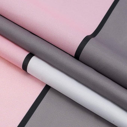 HVEST Modern Pink Shower Curtain with Hooks, Grey Black and White Abstract Geometric Shower Curtain for Bathroom, Mid Century Minimalist Shower Curtain Set Bathroom Decor Curtains, 72x78 inch