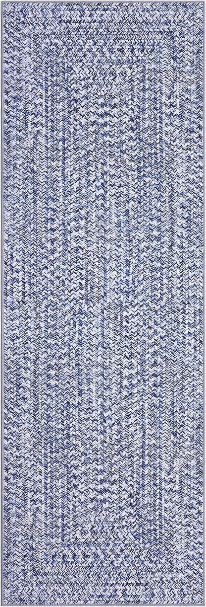 Printed Washable Runner Rug 2x10 Non Slip Bathroom Rugs Modern Soft Bedroom Rug Farmhouse Kitchen Runner Stain Resistant Carpet for Hallway Entryway Rugs 2'x10' Light Blue