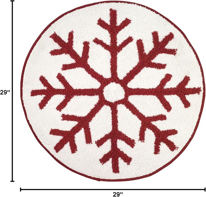 Avanti Linens - Christmas Bathroom Rug 20x30, Soft & Absorbent Cotton | Christmas Design, Soft & Absorbent, Non-Slip Backing, Machine Washable, Holiday Bathroom Décor