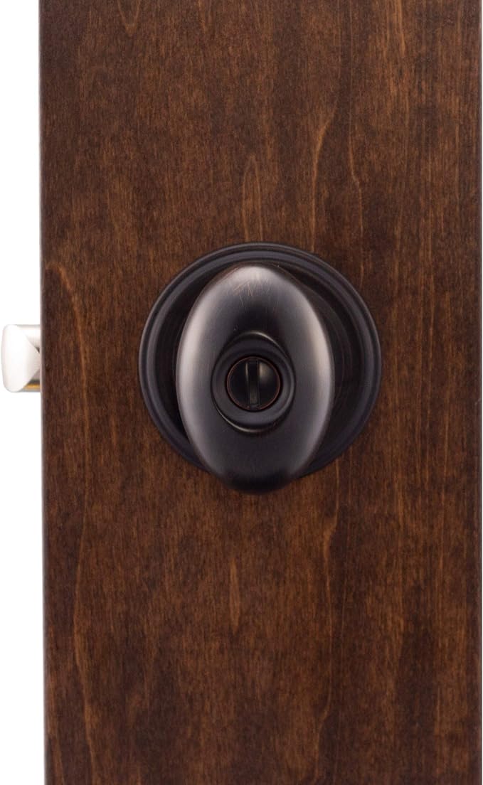 Copper Creek EK2030TB Egg Door Knob, Privacy Function, 2 Pack, in Tuscan Bronze