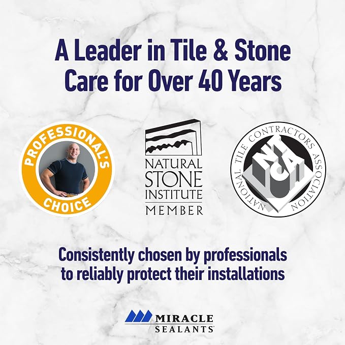 Miracle Sealants Tile & Stone Cleaner Concentrate, pH Neutral, Gallon | Low-odor, low VOC. Safe daily cleaning for ceramic & porcelain tile, natural stone & grout; won't strip sealer. Concentrate.