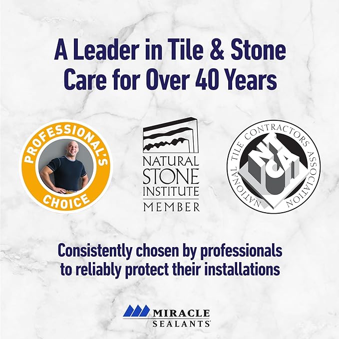Miracle Sealants Tile & Stone Cleaner Concentrate for Natural Stone, Tile & Grout, Gallon, 4 Pack