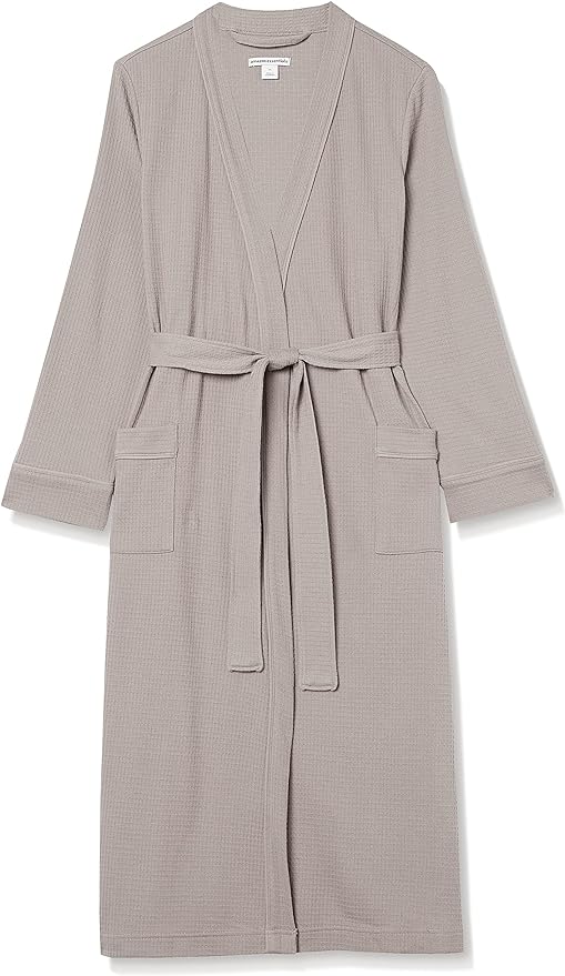 Amazon Essentials Women's Lightweight Waffle Full-Length Bath Robe (Available in Plus Size)