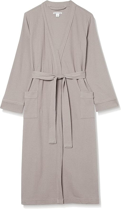 Amazon Essentials Women's Lightweight Waffle Full-Length Bath Robe (Available in Plus Size)
