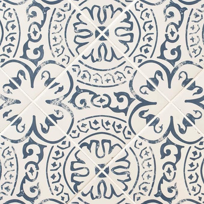 MSI Indigo 8x8in Encaustic Glazed Porcelain Wall Floor Tile Flooring