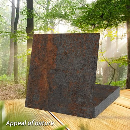 Art3d 30-Pack Peel and Stick Vinyl Floor Tiles, 12 x 12 in, Rust Granite | Anti-Slip, Waterproof, Stain-Resistant, Simple to Clean, Durable, Premium Vinyl, Ideal for Kitchen, Dining Room, Bedrooms
