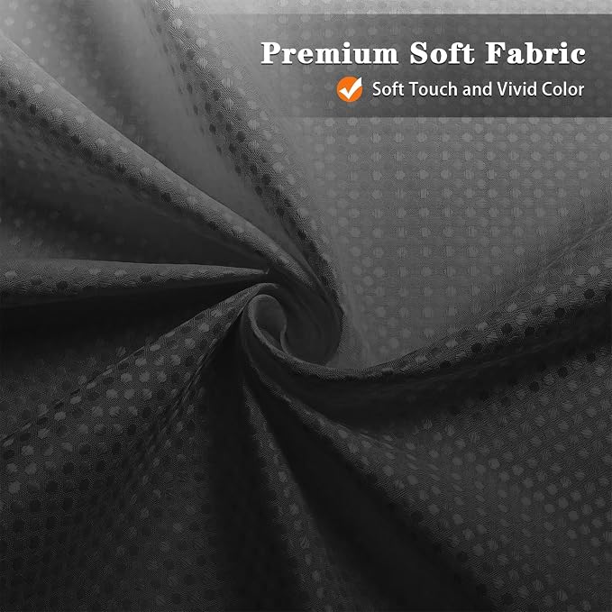 Shower Curtain Set, for Bathroom Decor 72" x 72", Modern Gradient | Ombre Waffle Textured Waffle Textured Cloth Waterproof Matching Window Shower Curtain 36 x 30 Inches