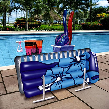 Swimline HydroTools Pool Side Organizer, White, Model:8903 | Keeps towels and pool gear off the deck and within reach; freestanding frame; no mounting or drilling required