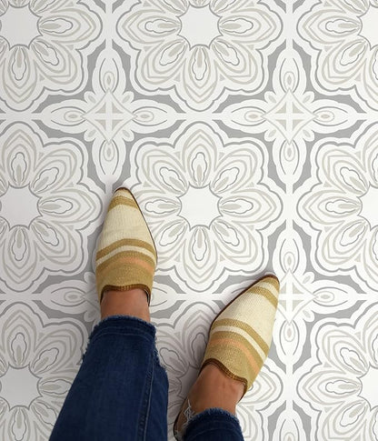 FloorPops Gray Morris Peel & Stick Floor Tiles, FP3896
