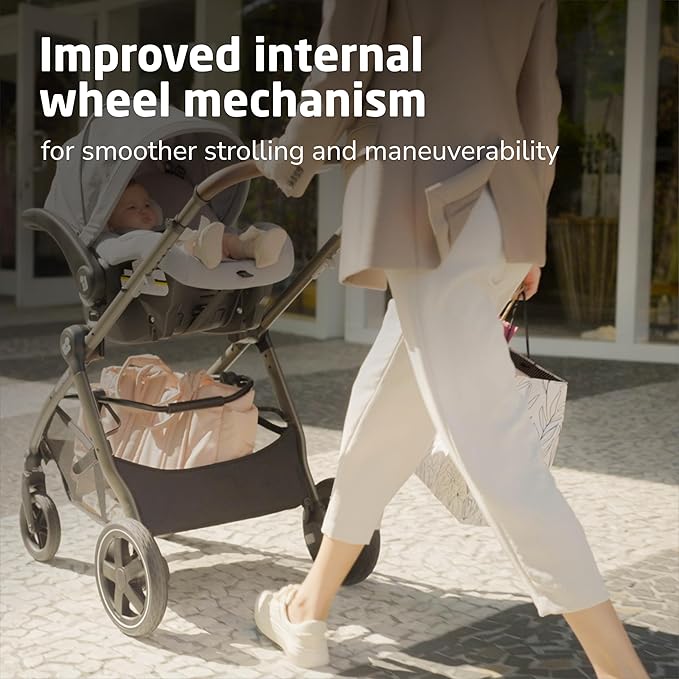 Maxi-Cosi Zelia 2 Luxe 5-in-1 Modular Travel System, Onyx Sand