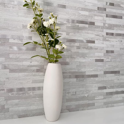 DICOFUN 10-Sheet Peel and Stick Backsplash Tile, White Birch PVC Mixed Metal Stick on Backsplash Tiles for Kitchen, 9.4 sq.ft