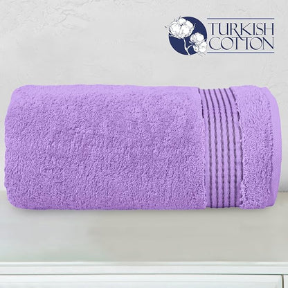 Elegant Comfort Premium Super Soft Highly Absorbent 1 Piece Oversized Bath Sheet - 40" x 80" inch, Luxurious Hotel Spa Quality 100% Turkish Cotton Extra Large Bath Towels for Adults, Lilac