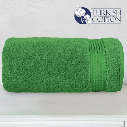 Elegant Comfort Premium Super Soft Highly Absorbent 1 Piece Oversized Bath Sheet - 40" x 80" inch, Luxurious Hotel Spa Quality 100% Turkish Cotton Extra Large Bath Towels for Adults, Emerald Green